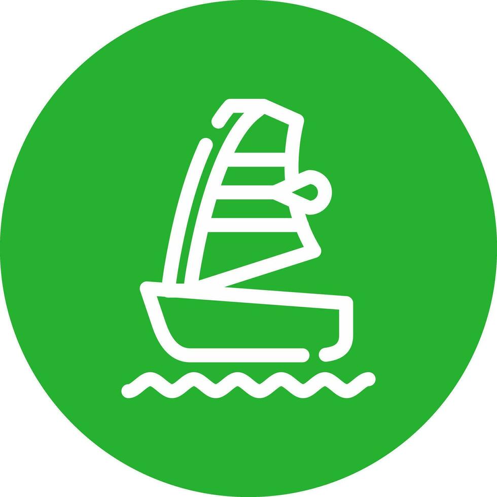 Windsurf Creative Icon Design vector