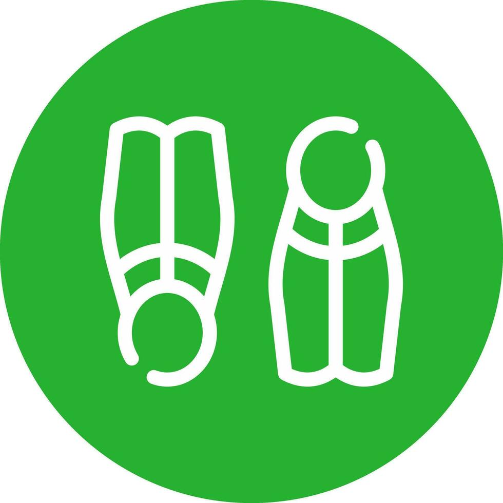 Flippers Creative Icon Design vector
