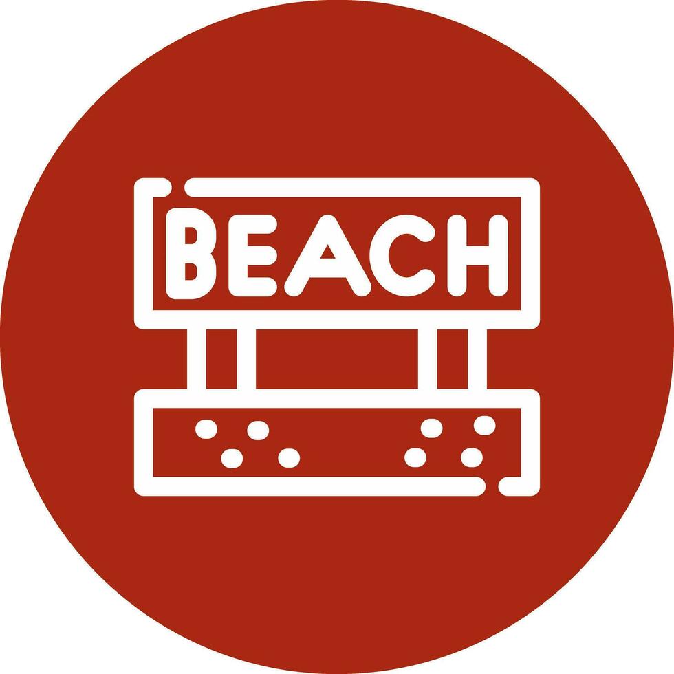 diseño de icono creativo de playa vector