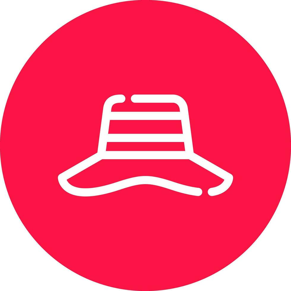 diseño de icono creativo de sombrero para el sol vector