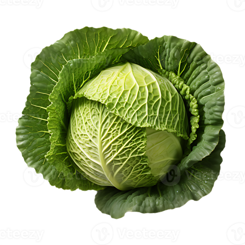 fresh green cabbage, ai generative 30801818 PNG