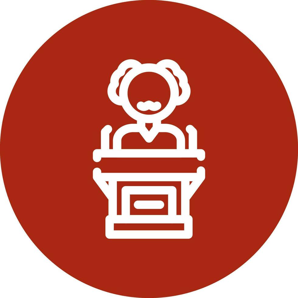 Politician Creative Icon Design vector