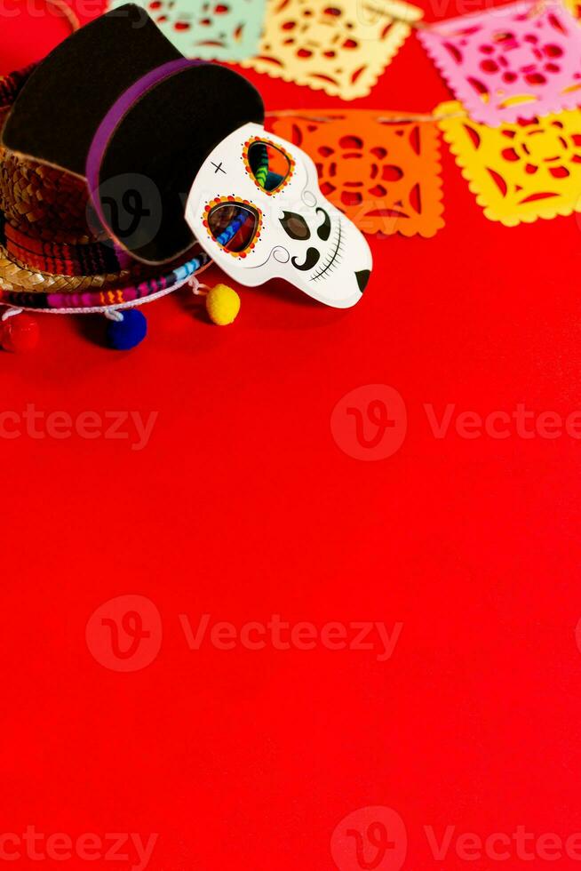 Day of the Dead decorated banner. photo