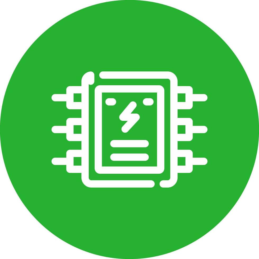 Electrical Panel Creative Icon Design vector