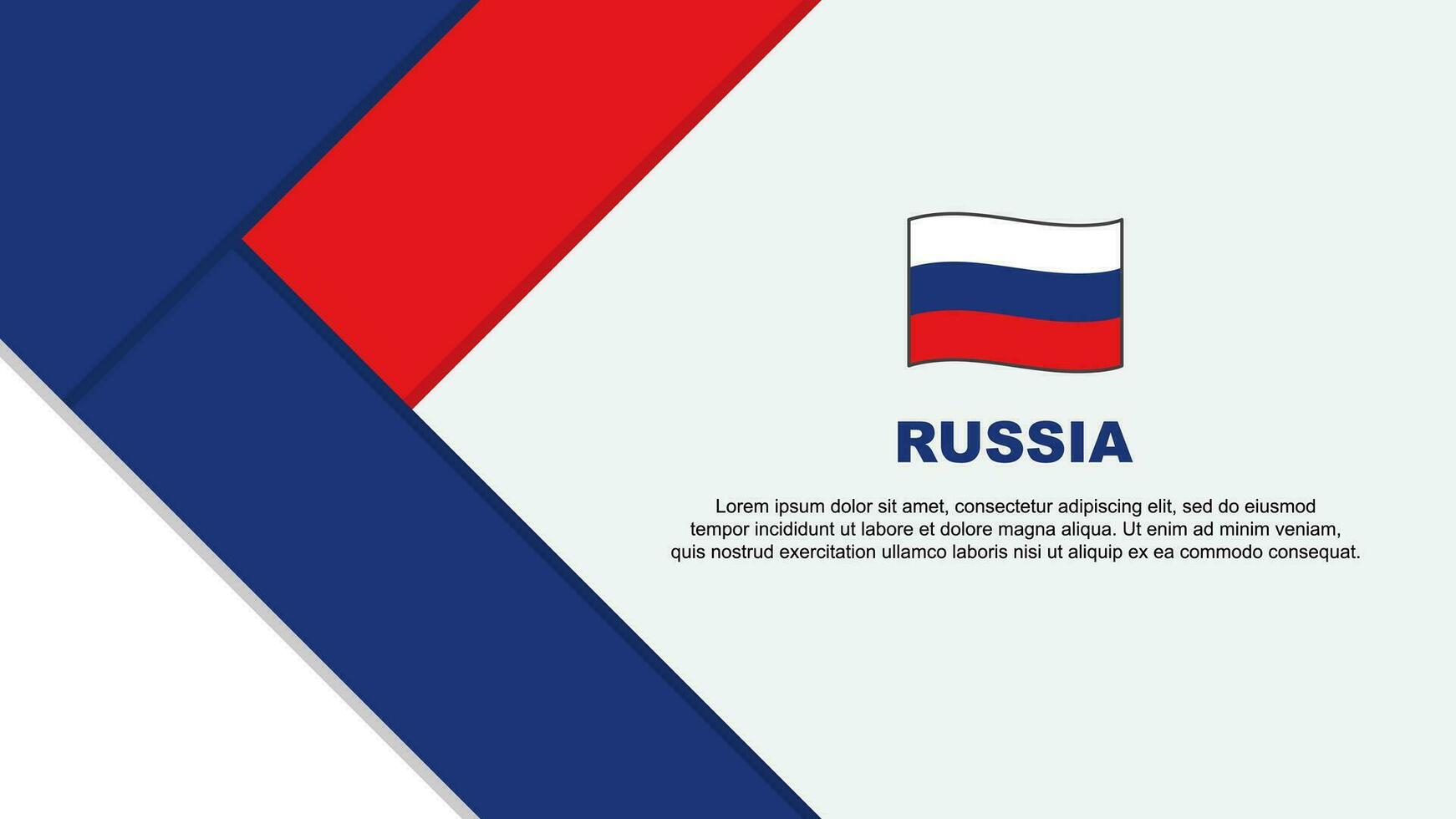 Russia Flag Abstract Background Design Template. Russia Independence Day Banner Cartoon Vector Illustration. Russia Illustration