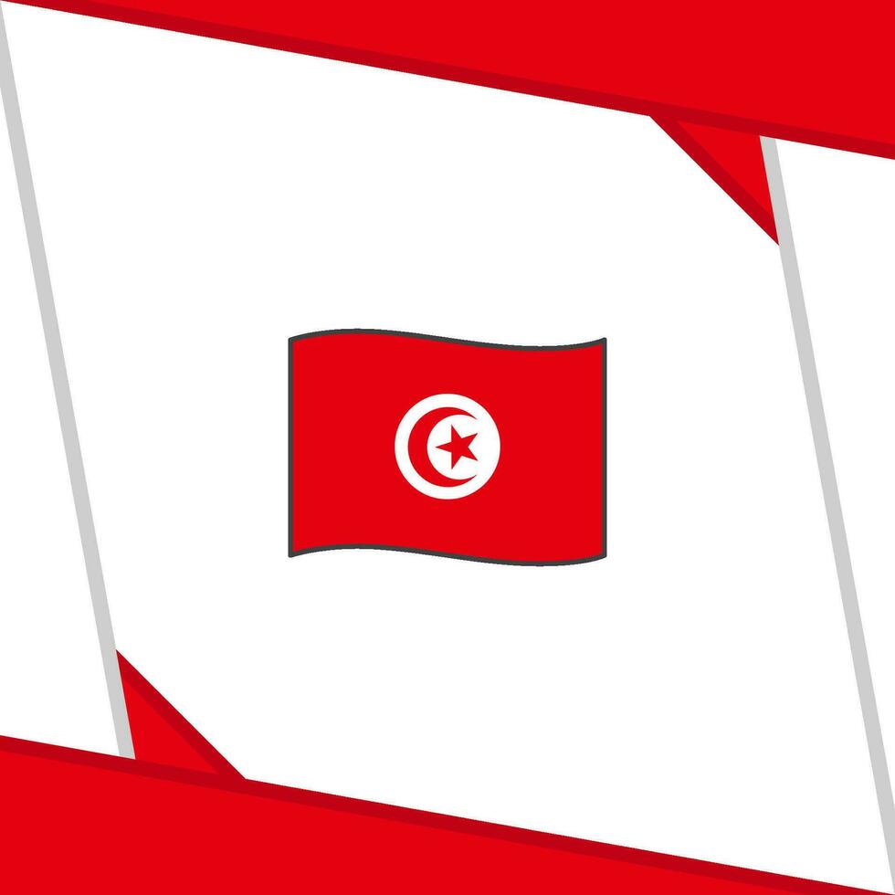 Tunisia Flag Abstract Background Design Template. Tunisia Independence Day Banner Social Media Post. Tunisia Independence Day vector