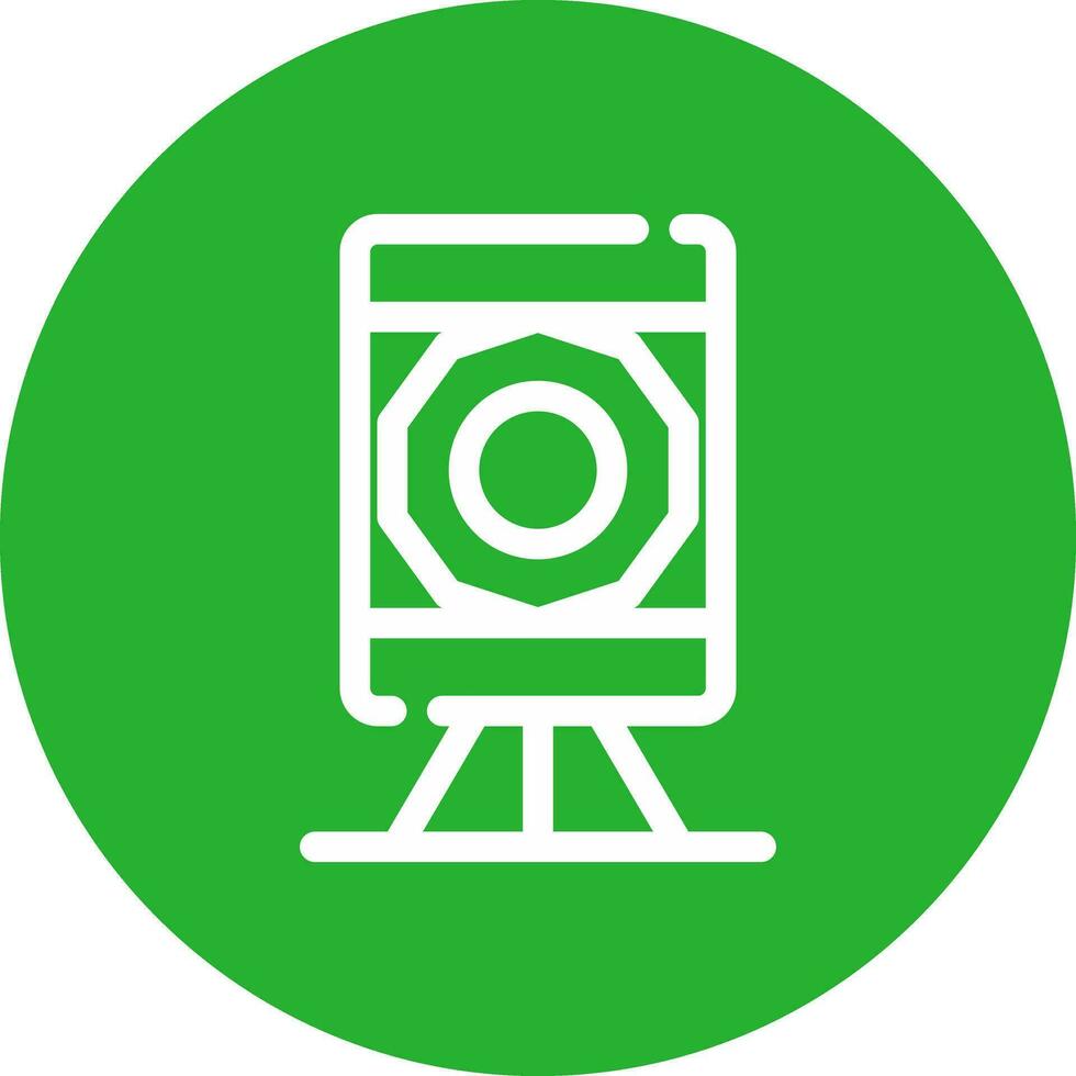 Theodolite Creative Icon Design vector