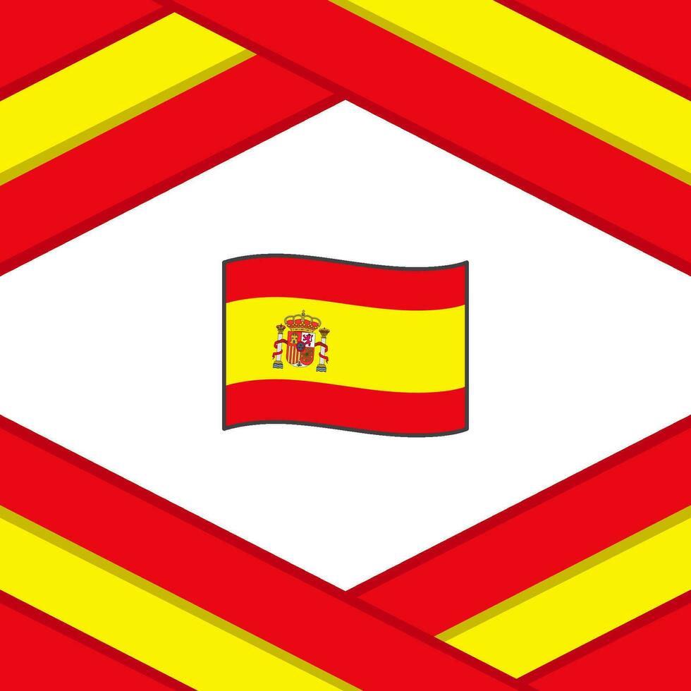 Spain Flag Abstract Background Design Template. Spain Independence Day Banner Social Media Post. Spain Template vector