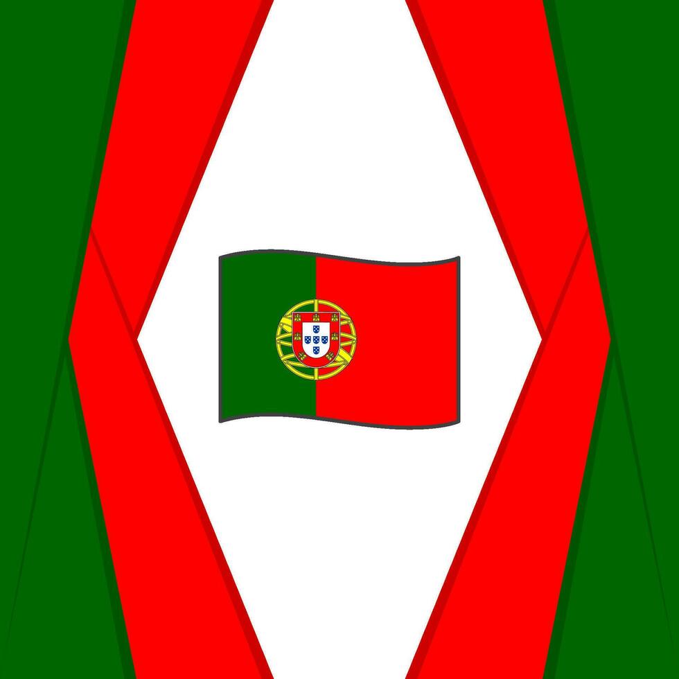 Portugal Flag Abstract Background Design Template. Portugal Independence Day Banner Social Media Post. Portugal Design vector