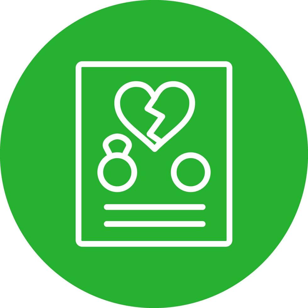 Divorce Creative Icon Design vector