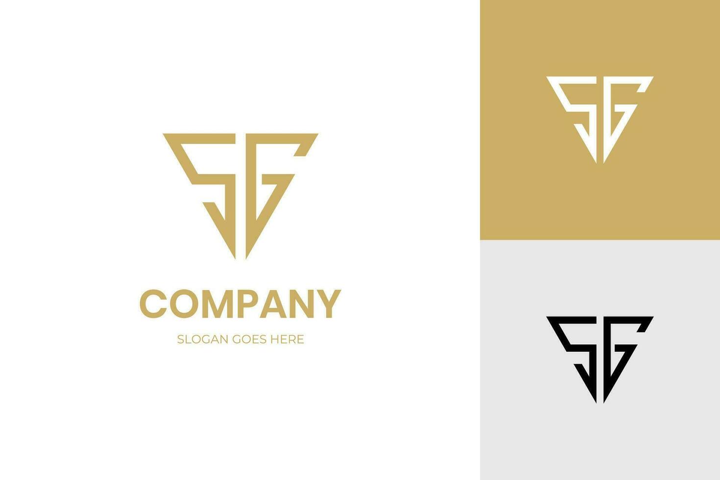 Initial letter SG abstract shield identity logo design element symbol vector