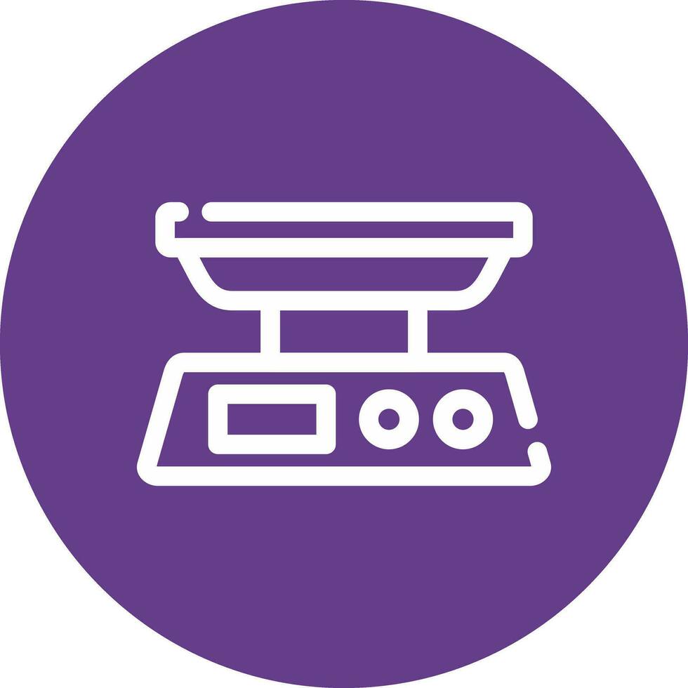 Food Scale Creative Icon Design vector