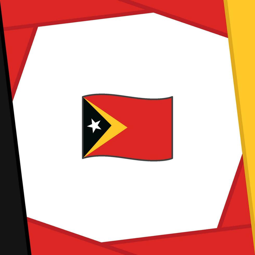 East Timor Flag Abstract Background Design Template. East Timor Independence Day Banner Social Media Post. East Timor Banner vector