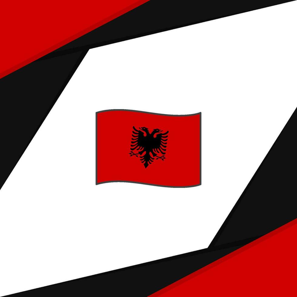 Albania bandera resumen antecedentes diseño modelo. Albania independencia día bandera social medios de comunicación correo. Albania vector