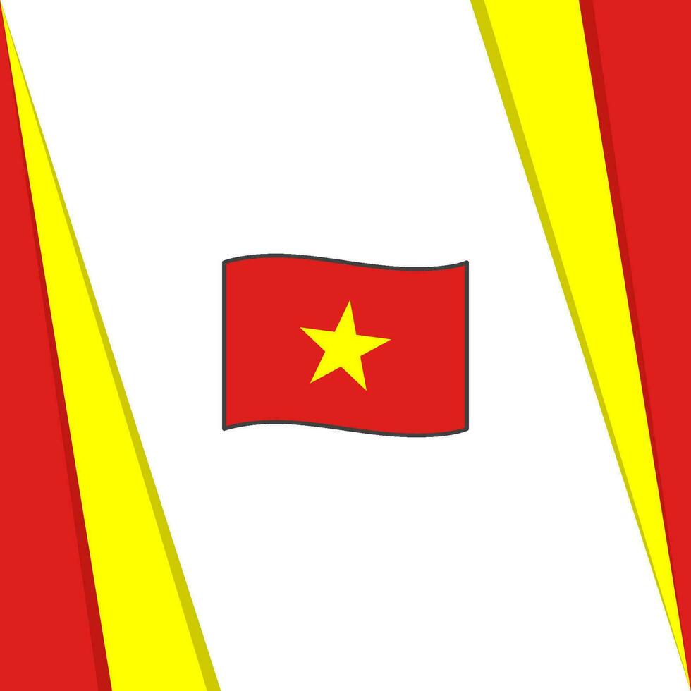 Vietnam bandera resumen antecedentes diseño modelo. Vietnam independencia día bandera social medios de comunicación correo. Vietnam bandera vector