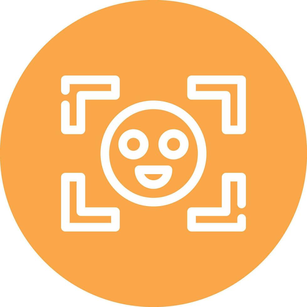 Face Detection Creative Icon Design vector