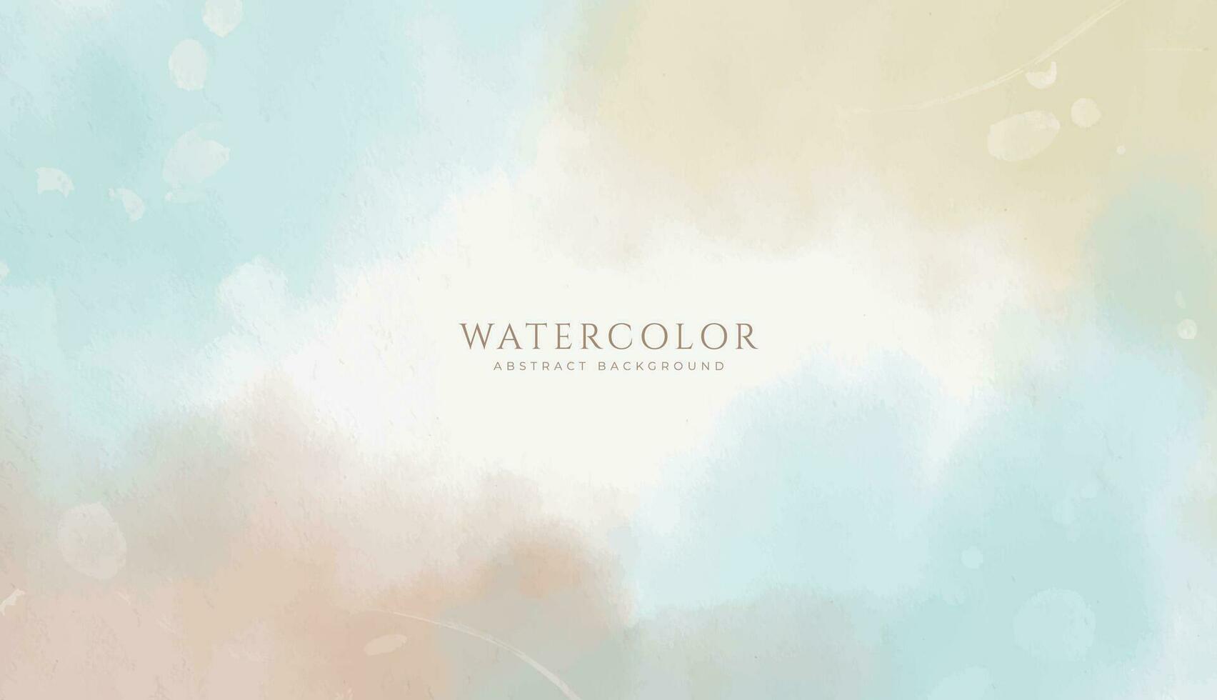 Abstract horizontal watercolor background. Neutral light colored empty space background illustration vector