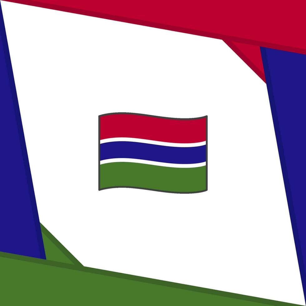 Gambia bandera resumen antecedentes diseño modelo. Gambia independencia día bandera social medios de comunicación correo. Gambia independencia día vector