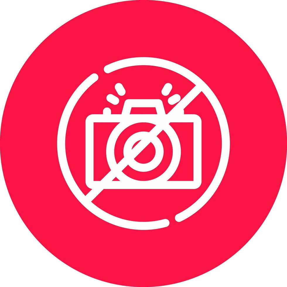 No Camera Creative Icon Design vector