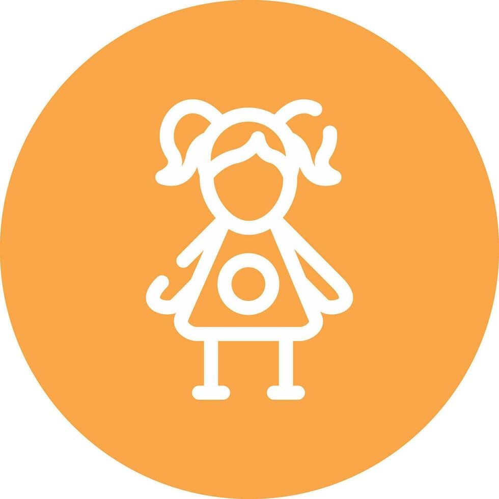 Doll Creative Icon Design vector