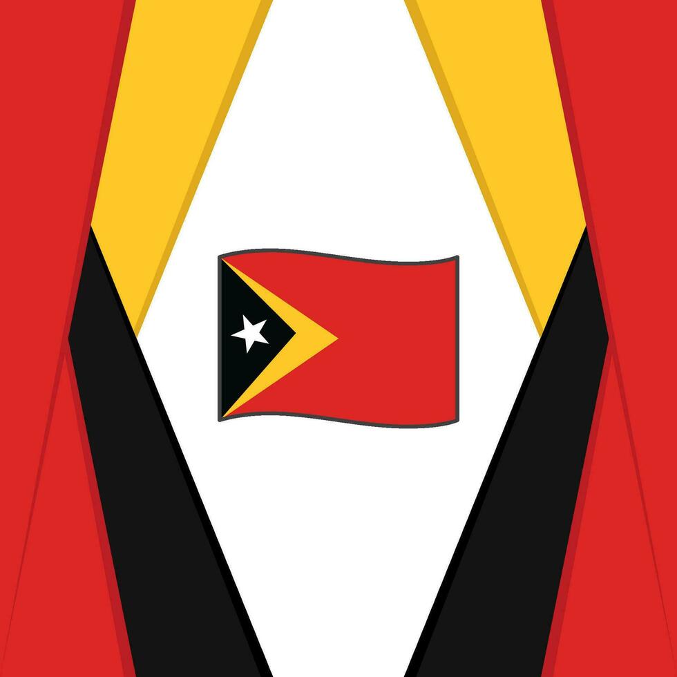 East Timor Flag Abstract Background Design Template. East Timor Independence Day Banner Social Media Post. East Timor Background vector