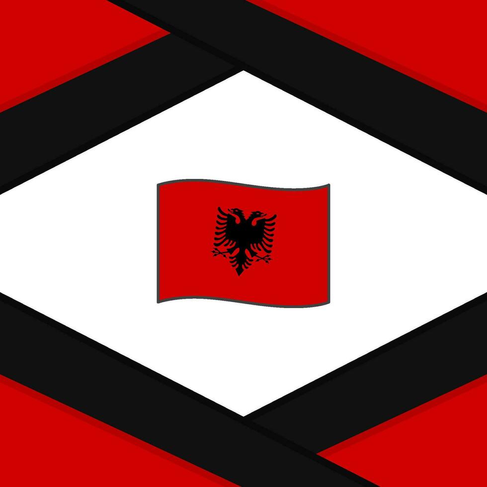 Albania Flag Abstract Background Design Template. Albania Independence Day Banner Social Media Post. Albania Template vector