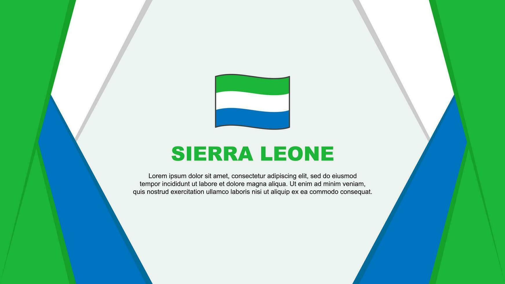 sierra leona bandera resumen antecedentes diseño modelo. sierra leona independencia día bandera dibujos animados vector ilustración. sierra leona antecedentes