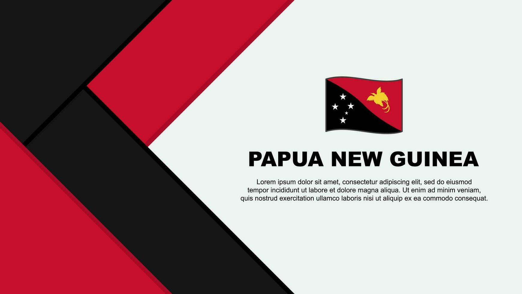 Papuasia nuevo Guinea bandera resumen antecedentes diseño modelo. Papuasia nuevo Guinea independencia día bandera dibujos animados vector ilustración. Papuasia nuevo Guinea ilustración