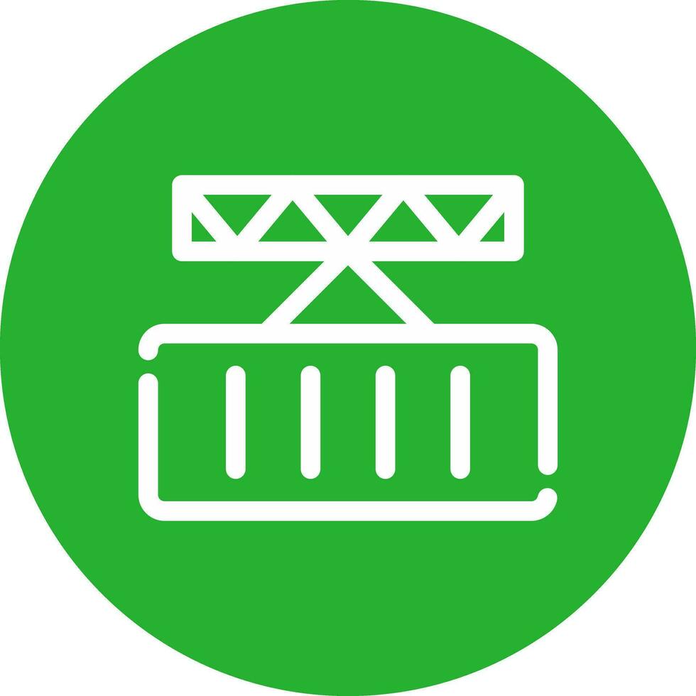 Crane Creative Icon Design vector