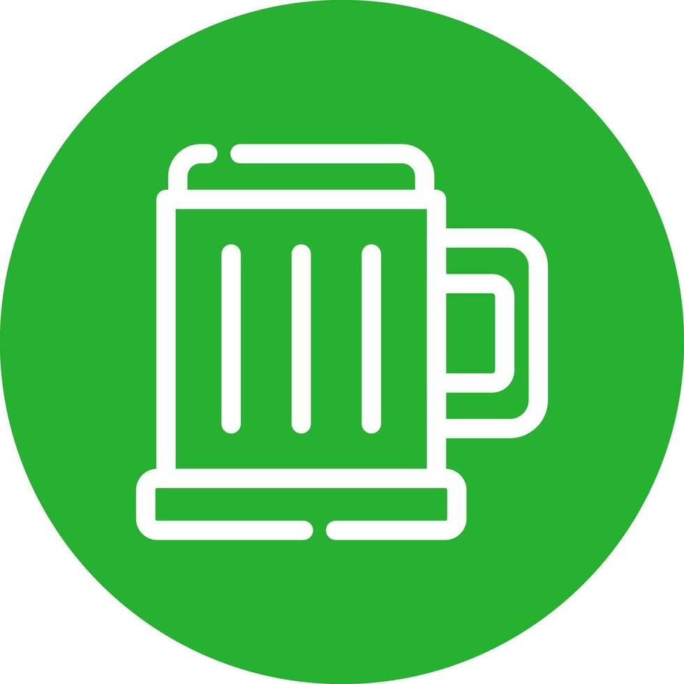 pinta de diseño de icono creativo de cerveza vector