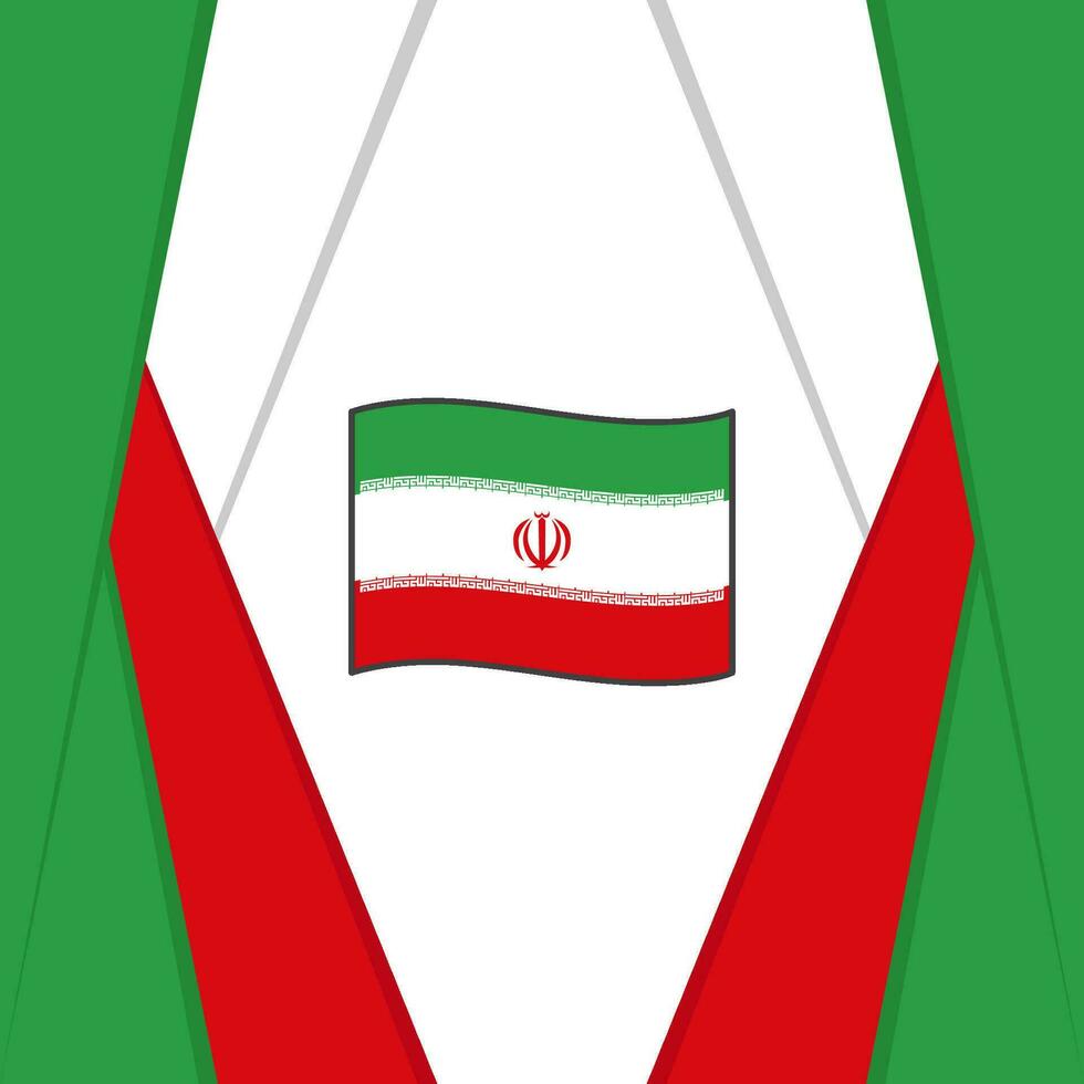 Iran Flag Abstract Background Design Template. Iran Independence Day Banner Social Media Post. Iran Background vector