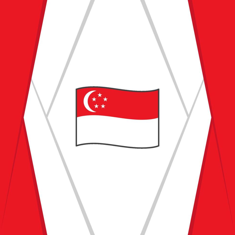 Singapur bandera resumen antecedentes diseño modelo. Singapur independencia día bandera social medios de comunicación correo. Singapur antecedentes vector