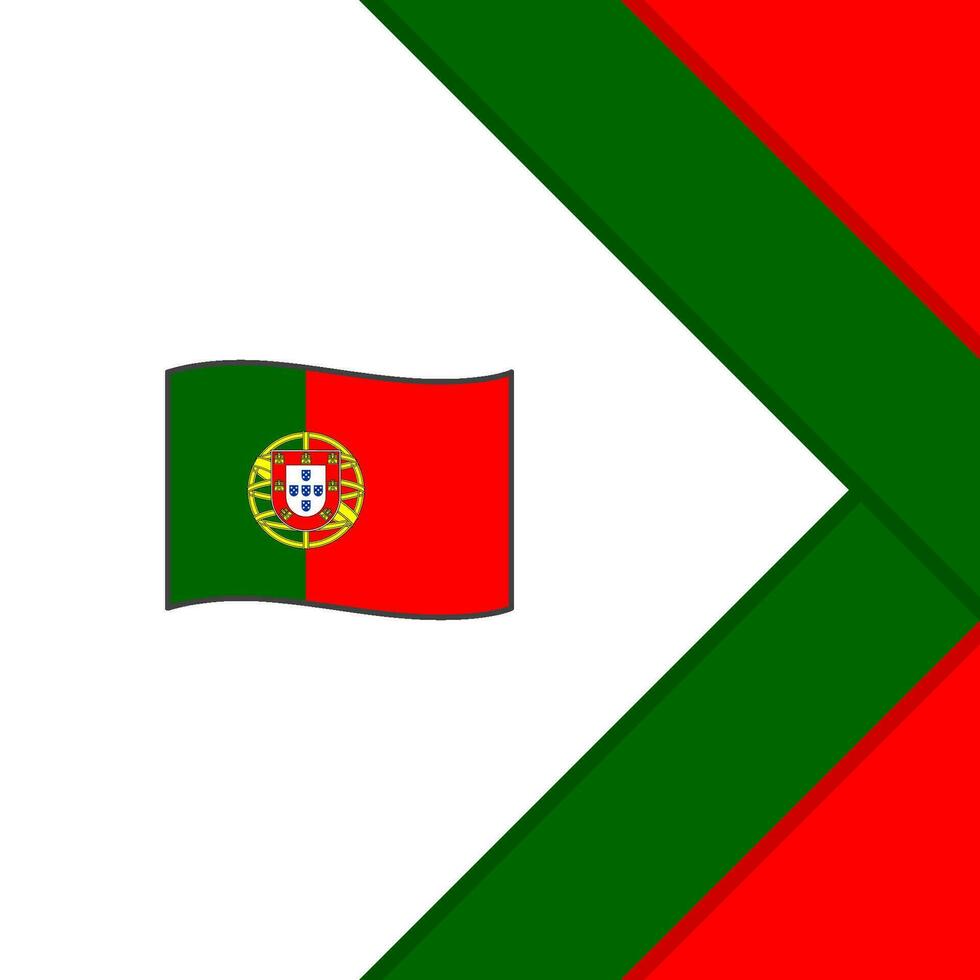 Portugal Flag Abstract Background Design Template. Portugal Independence Day Banner Social Media Post. Portugal Template vector