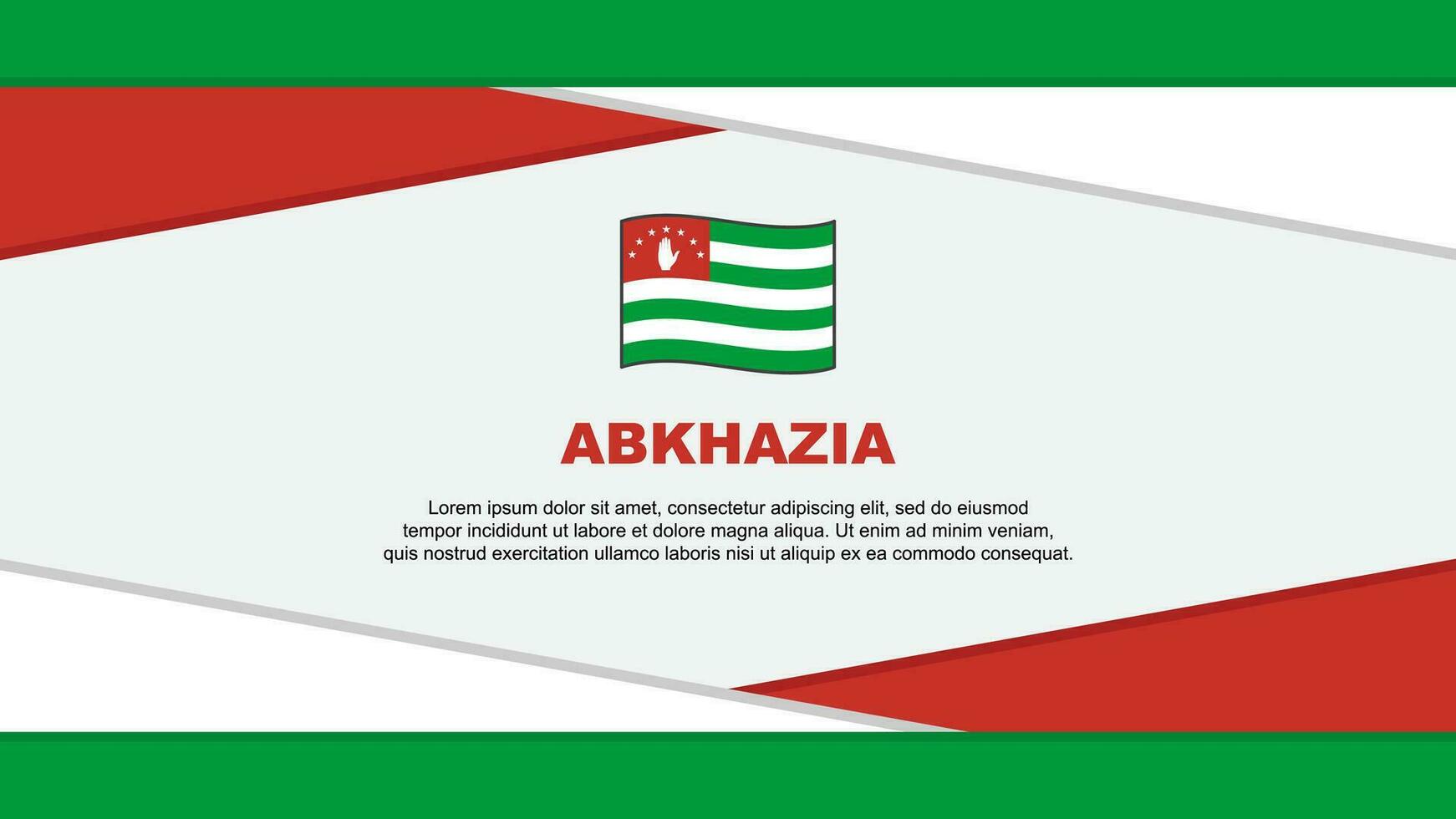 Abkhazia Flag Abstract Background Design Template. Abkhazia Independence Day Banner Cartoon Vector Illustration. Abkhazia Vector