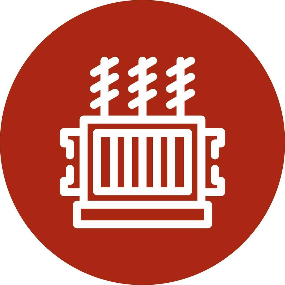 Power Transformer Creative Icon Design vector