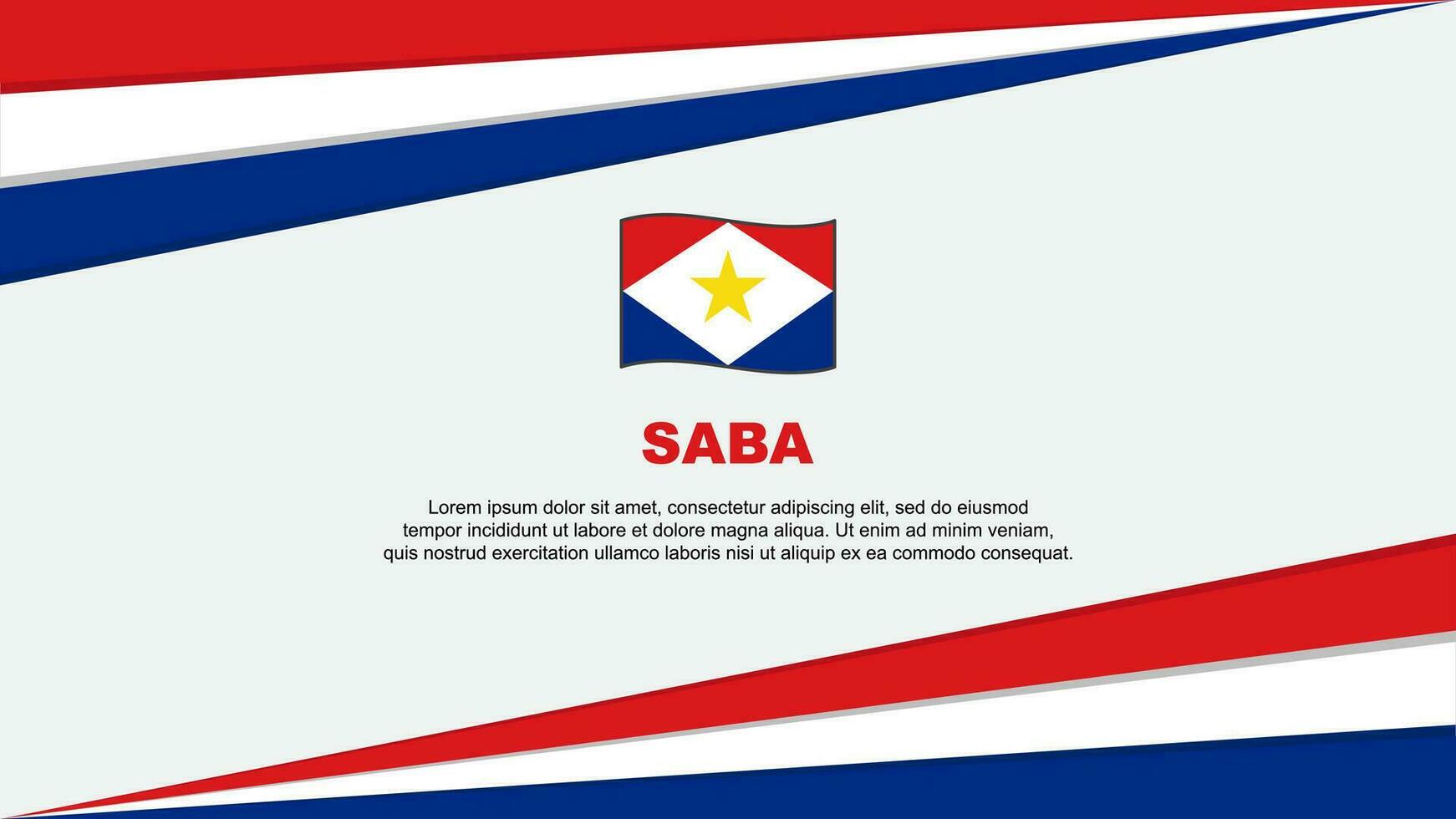 saba bandera resumen antecedentes diseño modelo. saba independencia día bandera dibujos animados vector ilustración. saba diseño