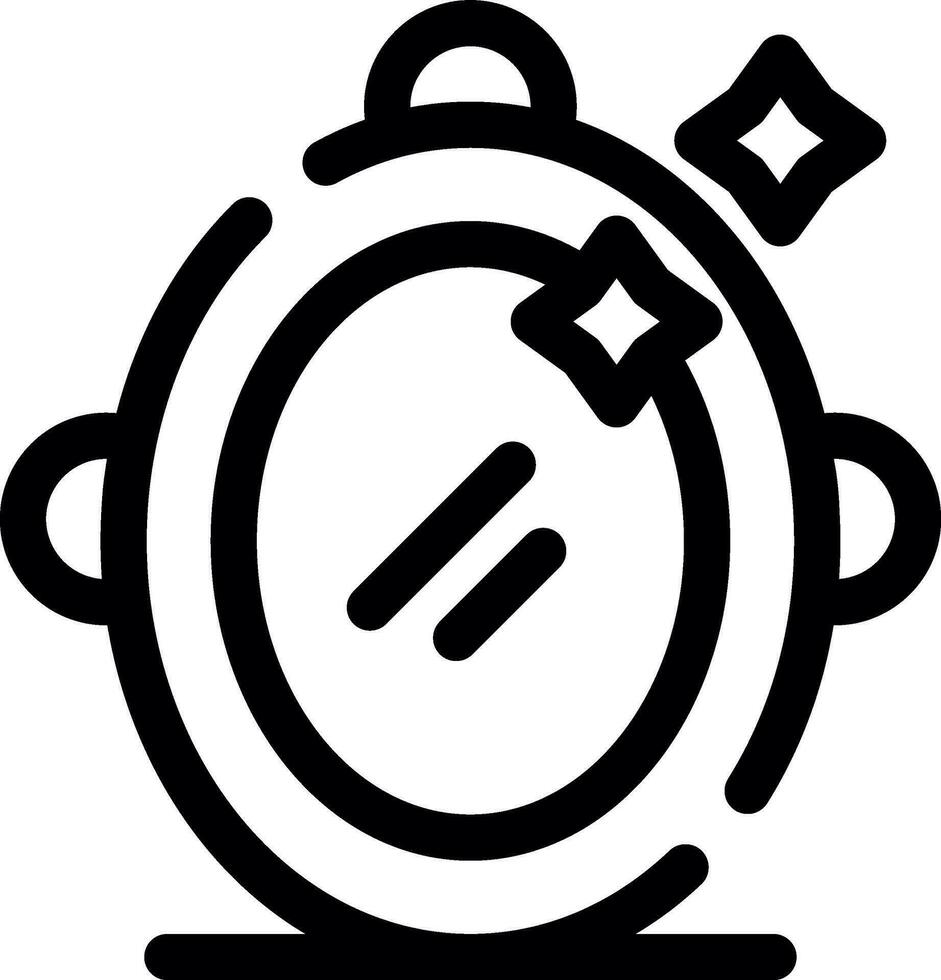 Magic Mirror Creative Icon Design vector