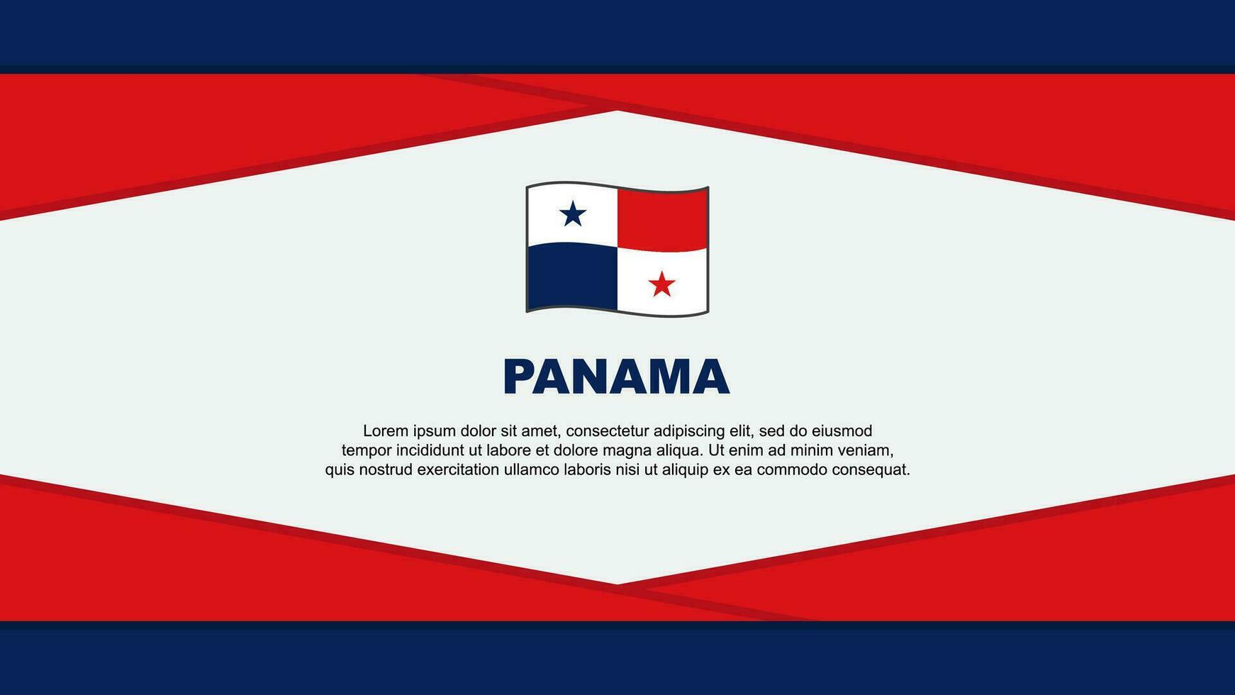 Panamá bandera resumen antecedentes diseño modelo. Panamá independencia día bandera dibujos animados vector ilustración. Panamá vector
