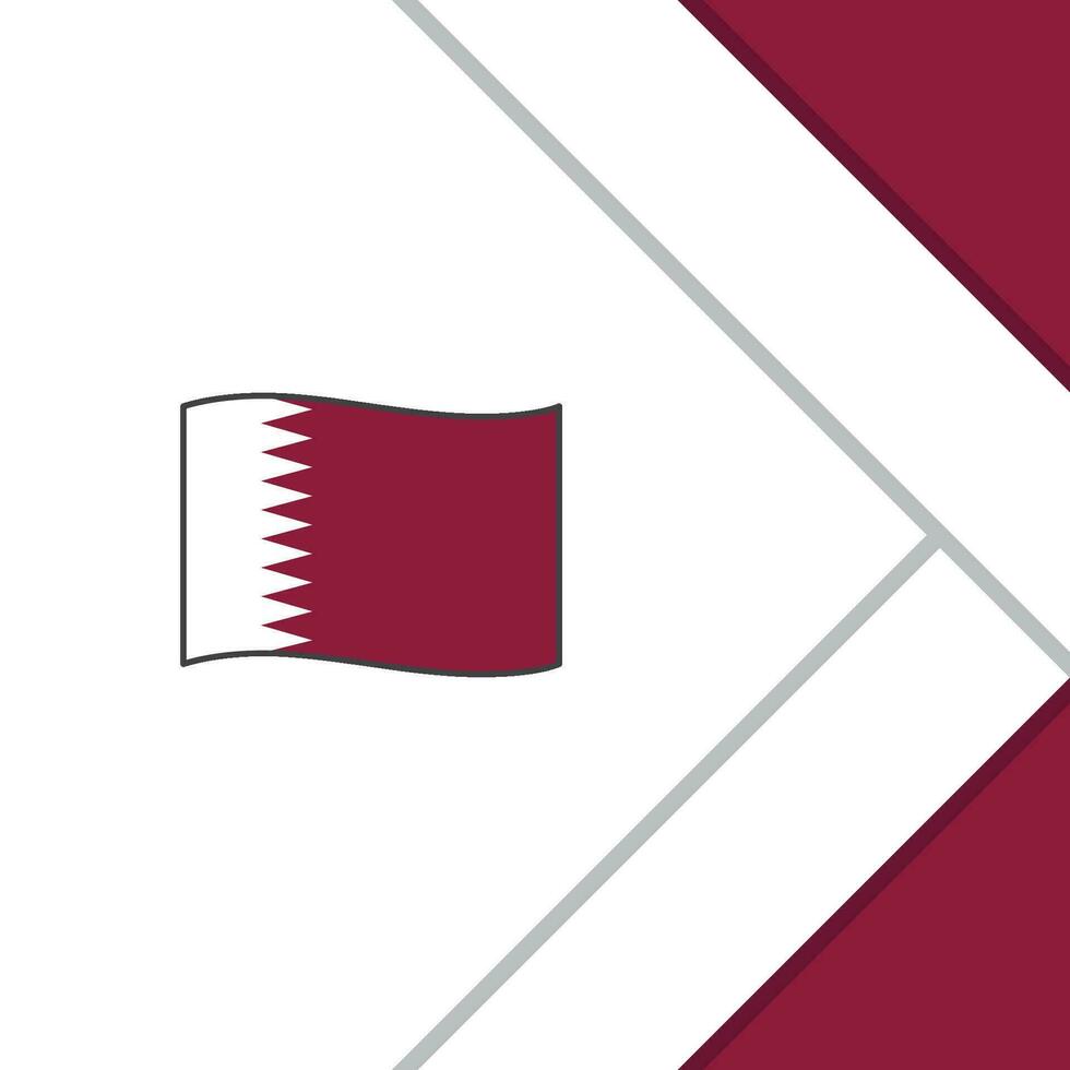 Qatar Flag Abstract Background Design Template. Qatar Independence Day Banner Social Media Post. Qatar Illustration vector