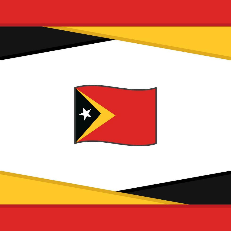 East Timor Flag Abstract Background Design Template. East Timor Independence Day Banner Social Media Post. East Timor Vector
