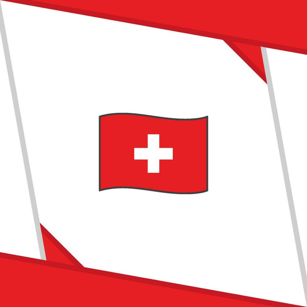 Suiza bandera resumen antecedentes diseño modelo. Suiza independencia día bandera social medios de comunicación correo. Suiza independencia día vector