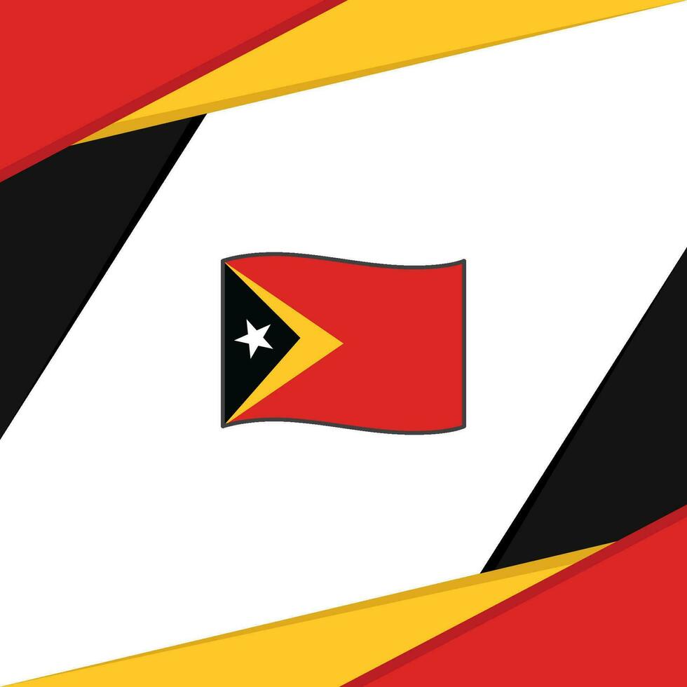 East Timor Flag Abstract Background Design Template. East Timor Independence Day Banner Social Media Post. East Timor vector