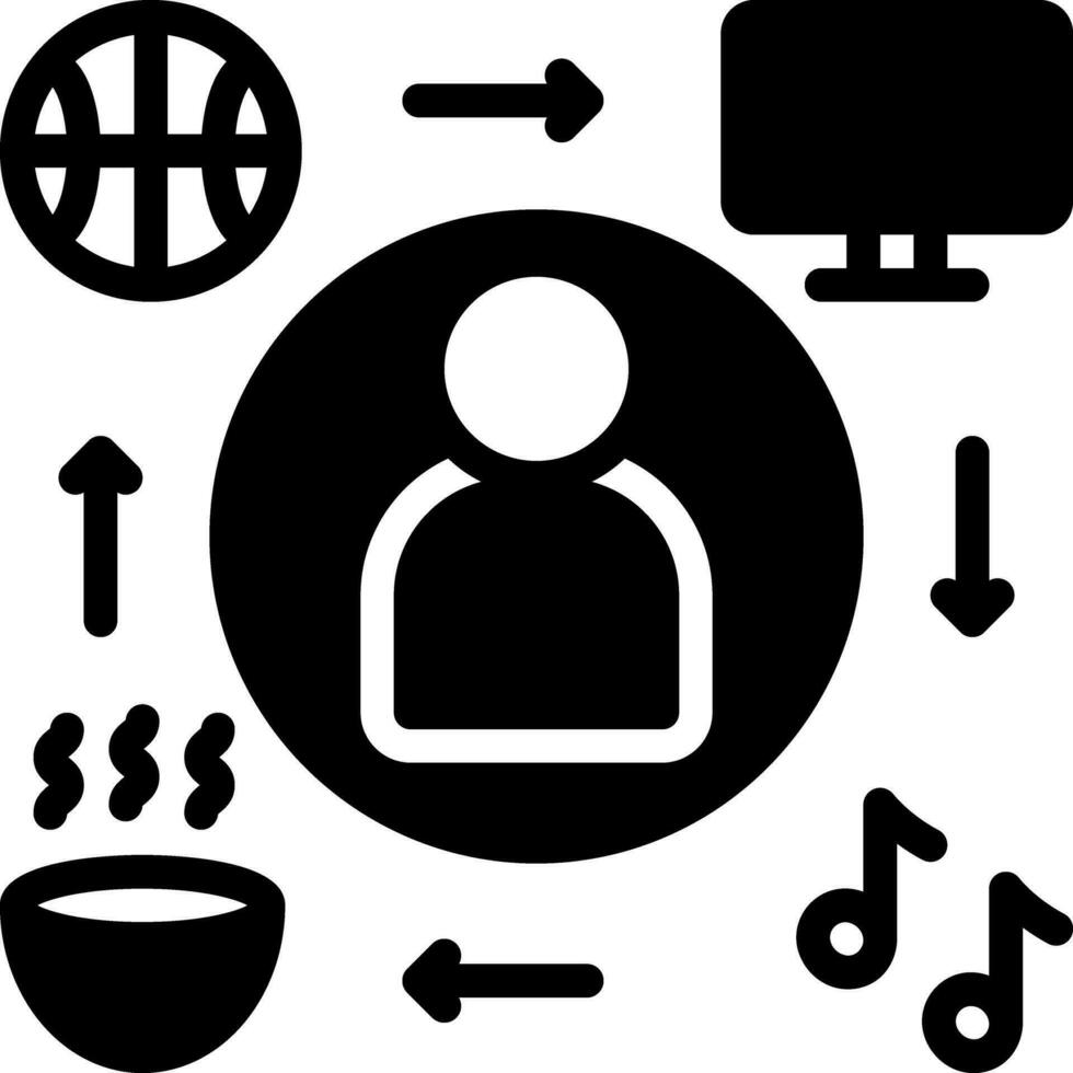 solid icon for hobbies vector