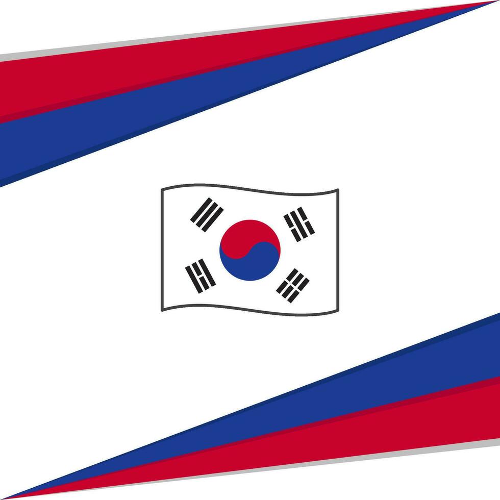 South Korea Flag Abstract Background Design Template. South Korea Independence Day Banner Social Media Post. South Korea Design vector