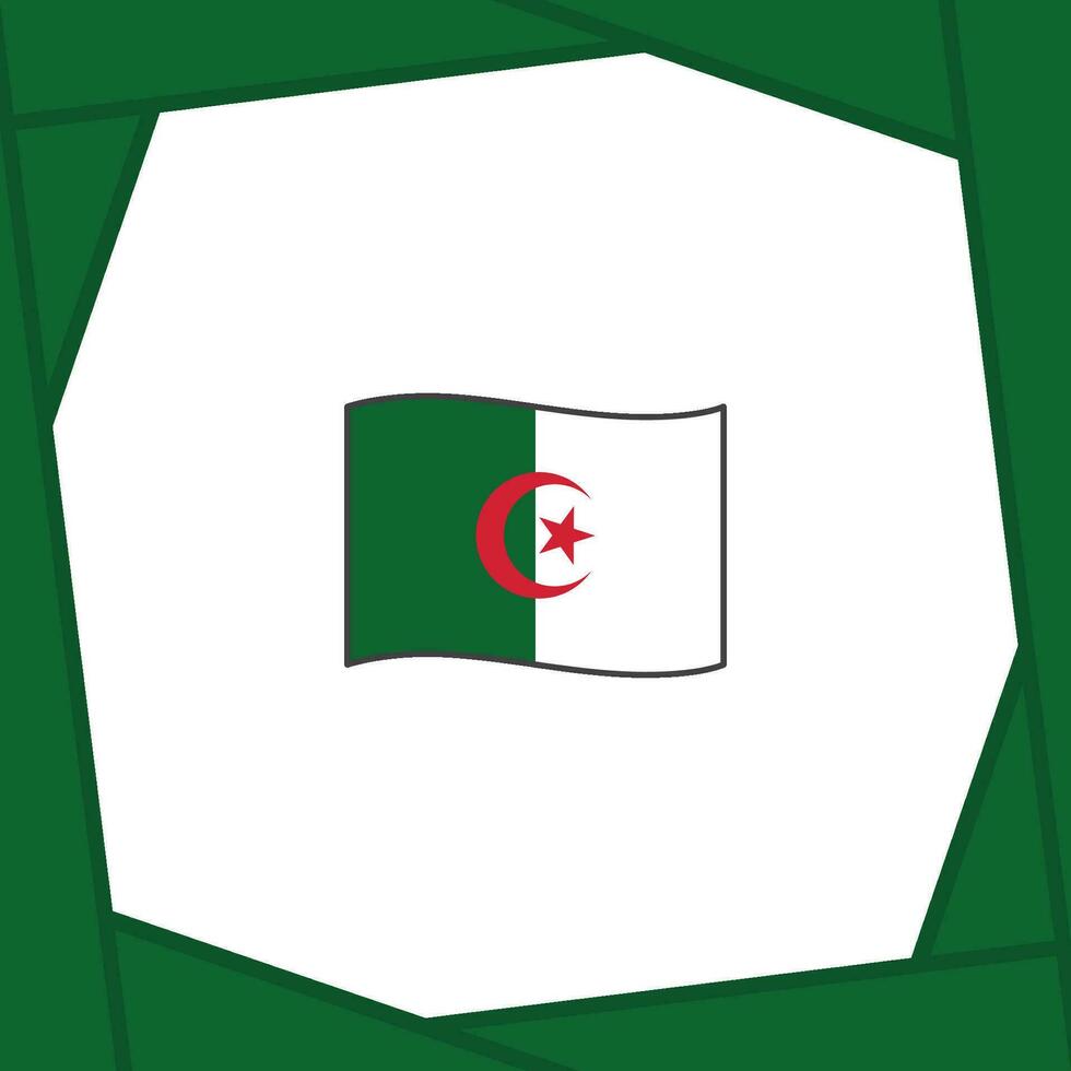 Argelia bandera resumen antecedentes diseño modelo. Argelia independencia día bandera social medios de comunicación correo. Argelia bandera vector