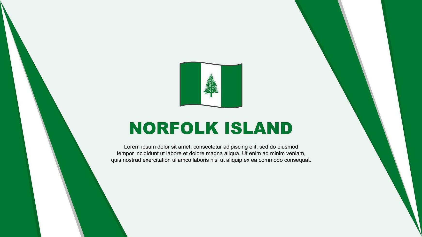 norfolk isla bandera resumen antecedentes diseño modelo. norfolk isla independencia día bandera dibujos animados vector ilustración. norfolk isla bandera