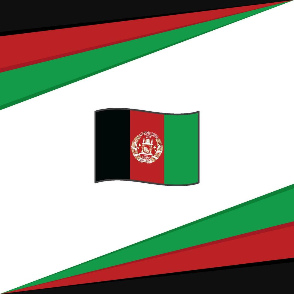 Afghanistan Flag Abstract Background Design Template. Afghanistan Independence Day Banner Social Media Post. Afghanistan Design vector