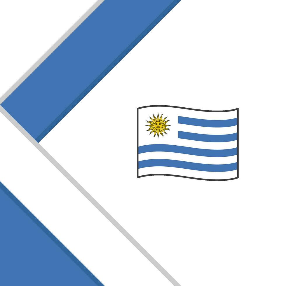 Uruguay bandera resumen antecedentes diseño modelo. Uruguay independencia día bandera social medios de comunicación correo. Uruguay ilustración vector