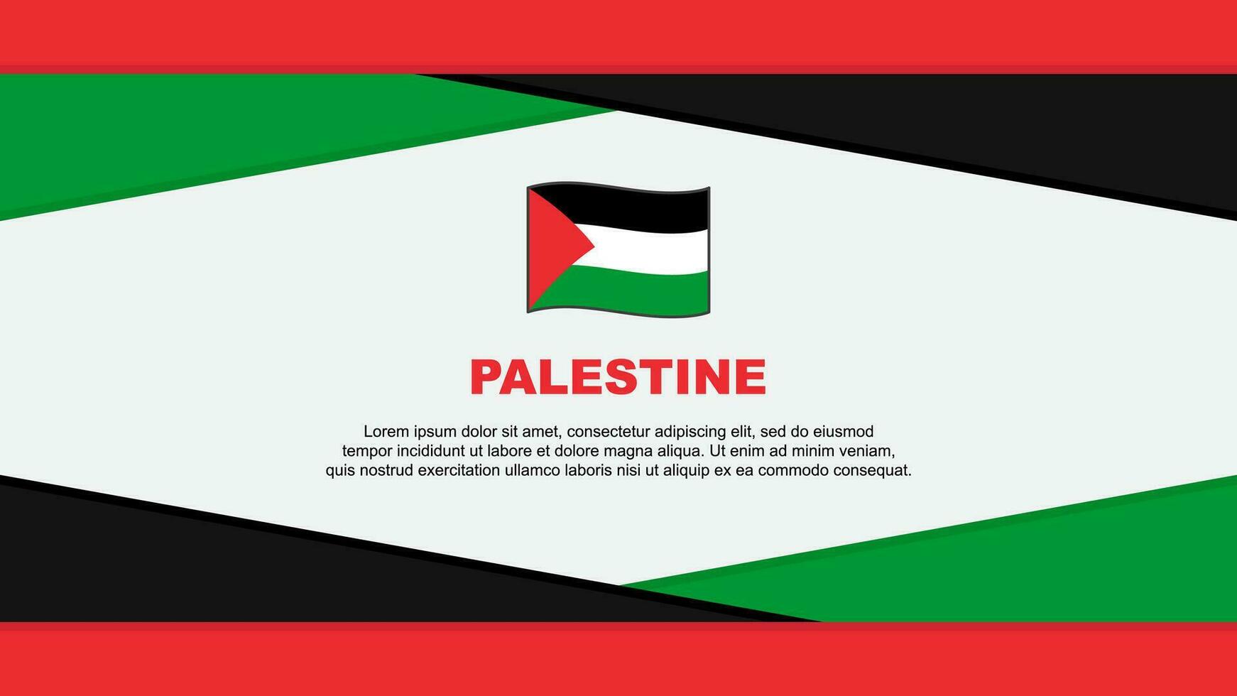 Palestine Flag Abstract Background Design Template. Palestine Independence Day Banner Cartoon Vector Illustration. Palestine Vector