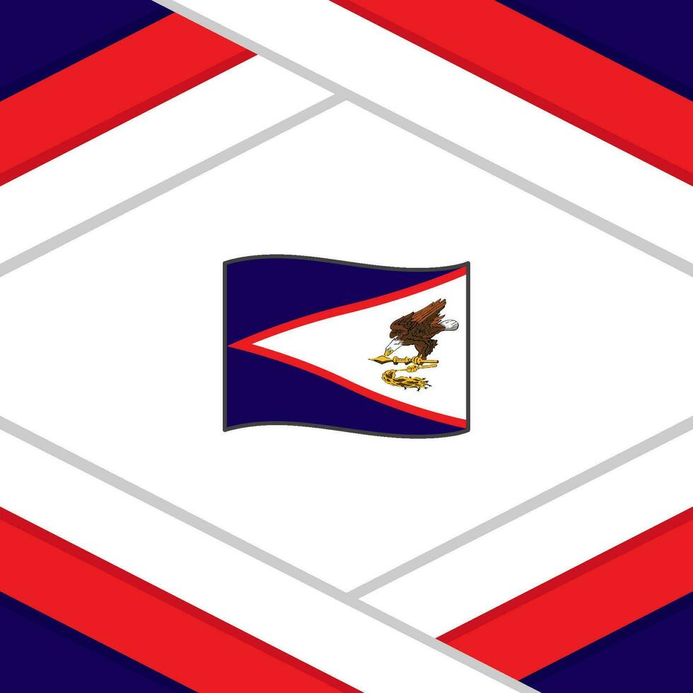 American Samoa Flag Abstract Background Design Template. American Samoa Independence Day Banner Social Media Post. American Samoa Template vector